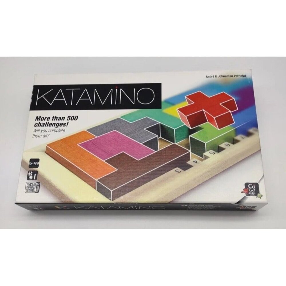 Katamino Wooden Strategy Game Gigamic Logic Puzzle Math 500 Challenges Perrilot